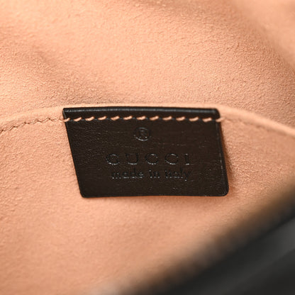 Gucci Calfskin Matelasse GG Marmont Belt Bag 85 34 Black 6 of 12