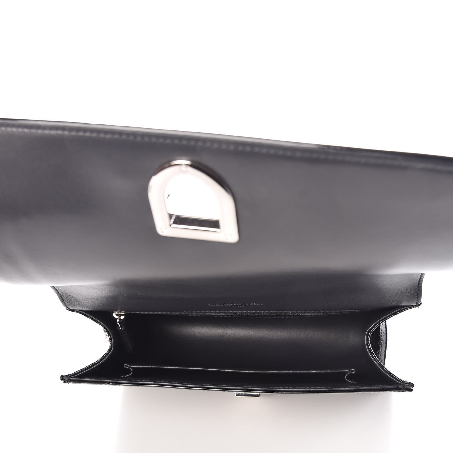 Christian Dior Patent Micro-Cannage Medium Diorama Flap Bag Black 5 of 7