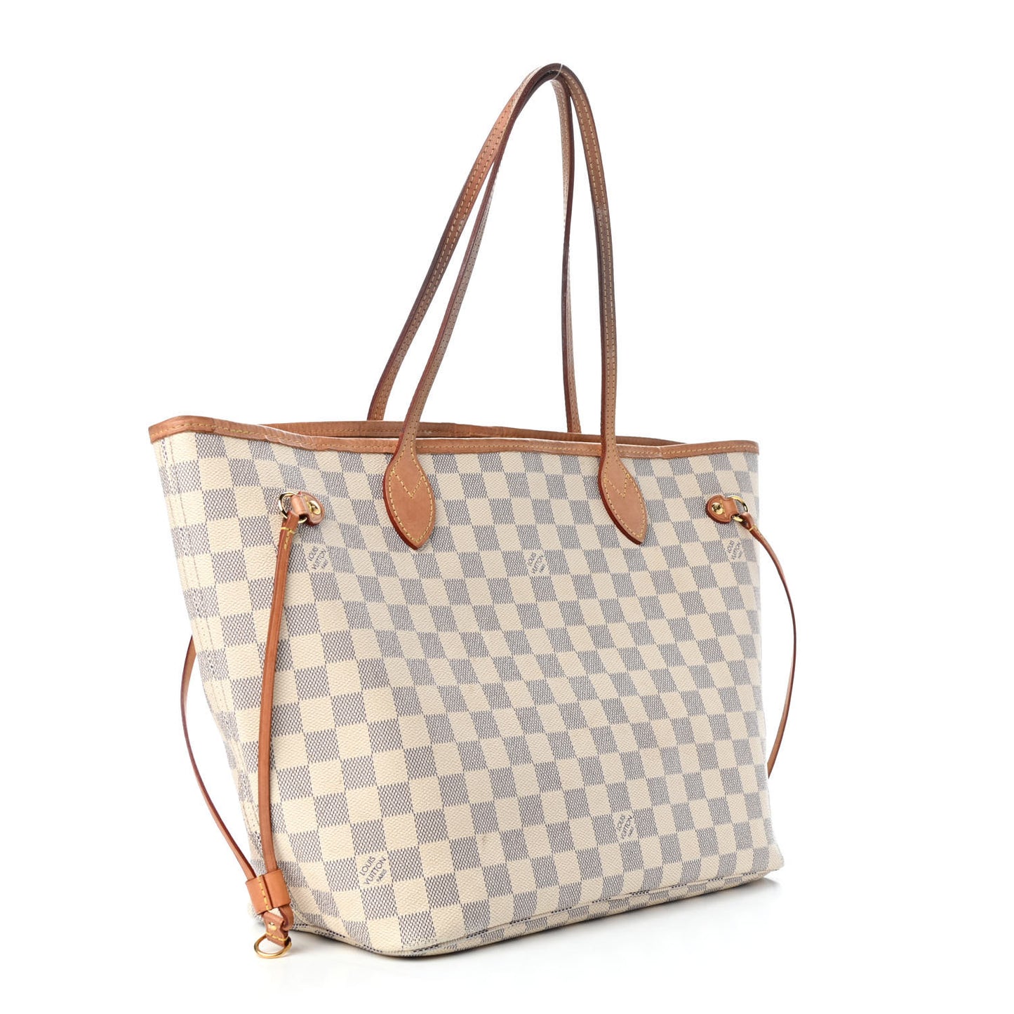 Damier Azur Neo Neverfull MM Rose Ballerine