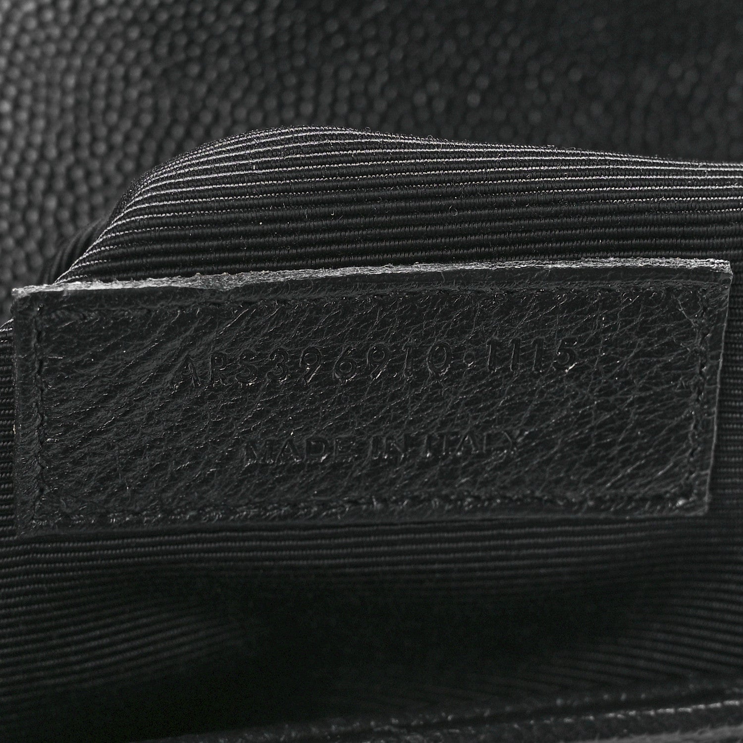 Saint Laurent Grain De Poudre Matelasse Chevron Large Monogram Satchel Black 7 of 11