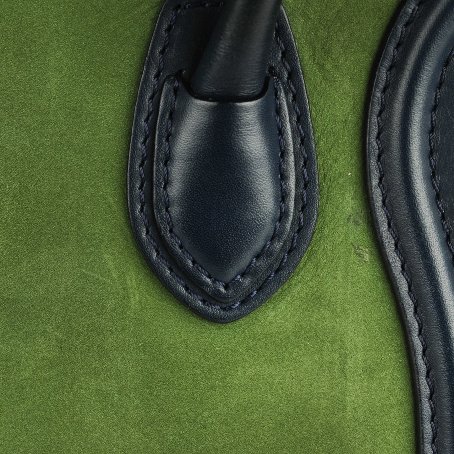 Nubuck Smooth Calfskin Nano Tri-Color Luggage Green
