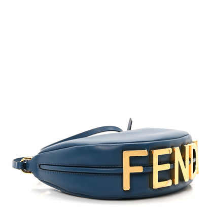 Fendi Vitello Grace Matte Mini Fendigraphy Hobo Bag Mirto 4 of 10