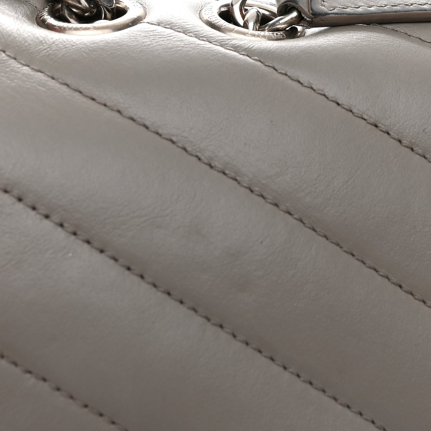 Calfskin Y Quilted Monogram Large Loulou Chain Satchel Earth