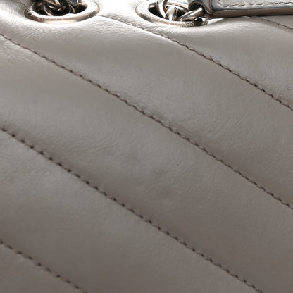 Saint Laurent Calfskin Y Quilted Monogram Large Loulou Chain Satchel Earth 13 of 21