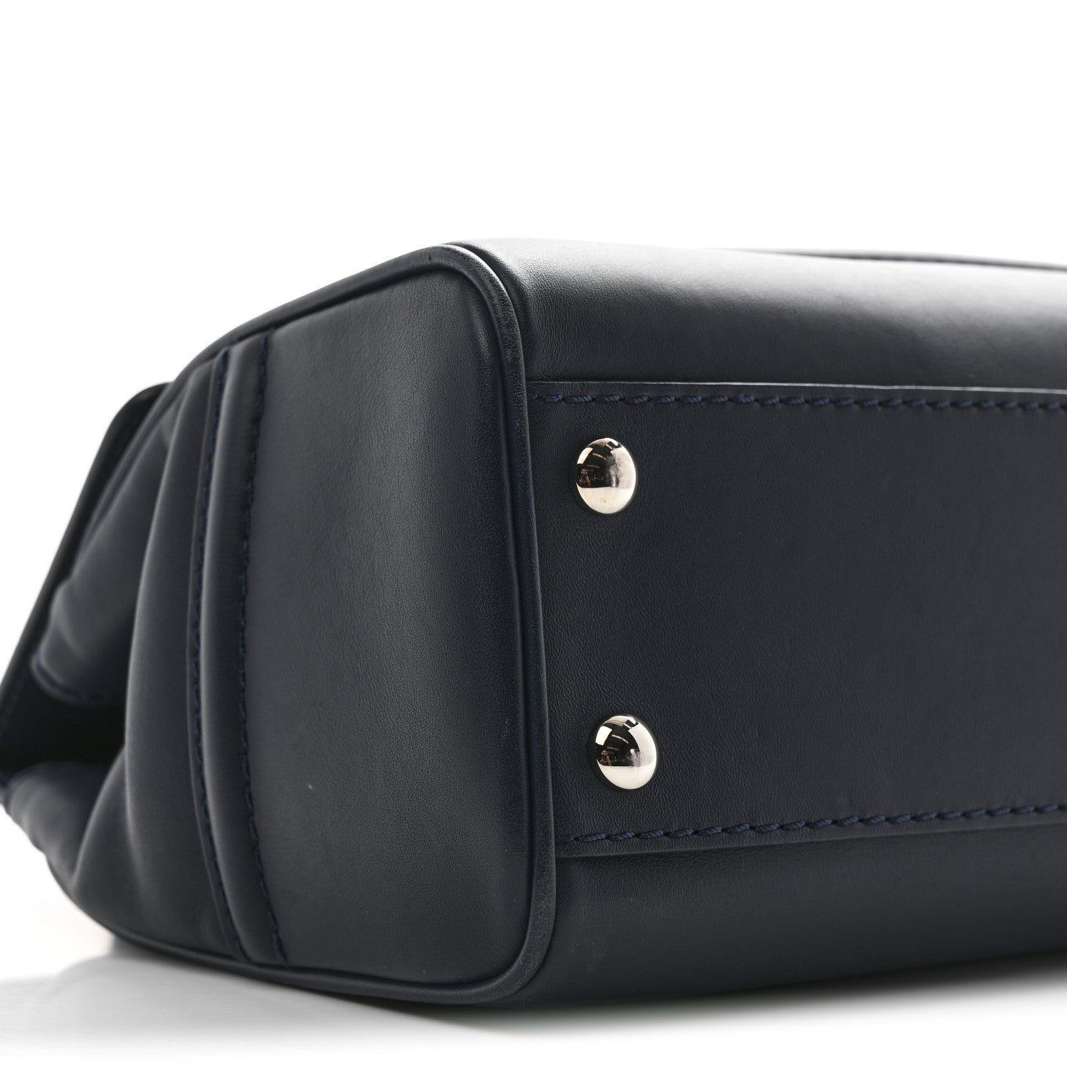 Versace Calfskin Medium Palazzo Empire Bag Navy Blue 9 of 12