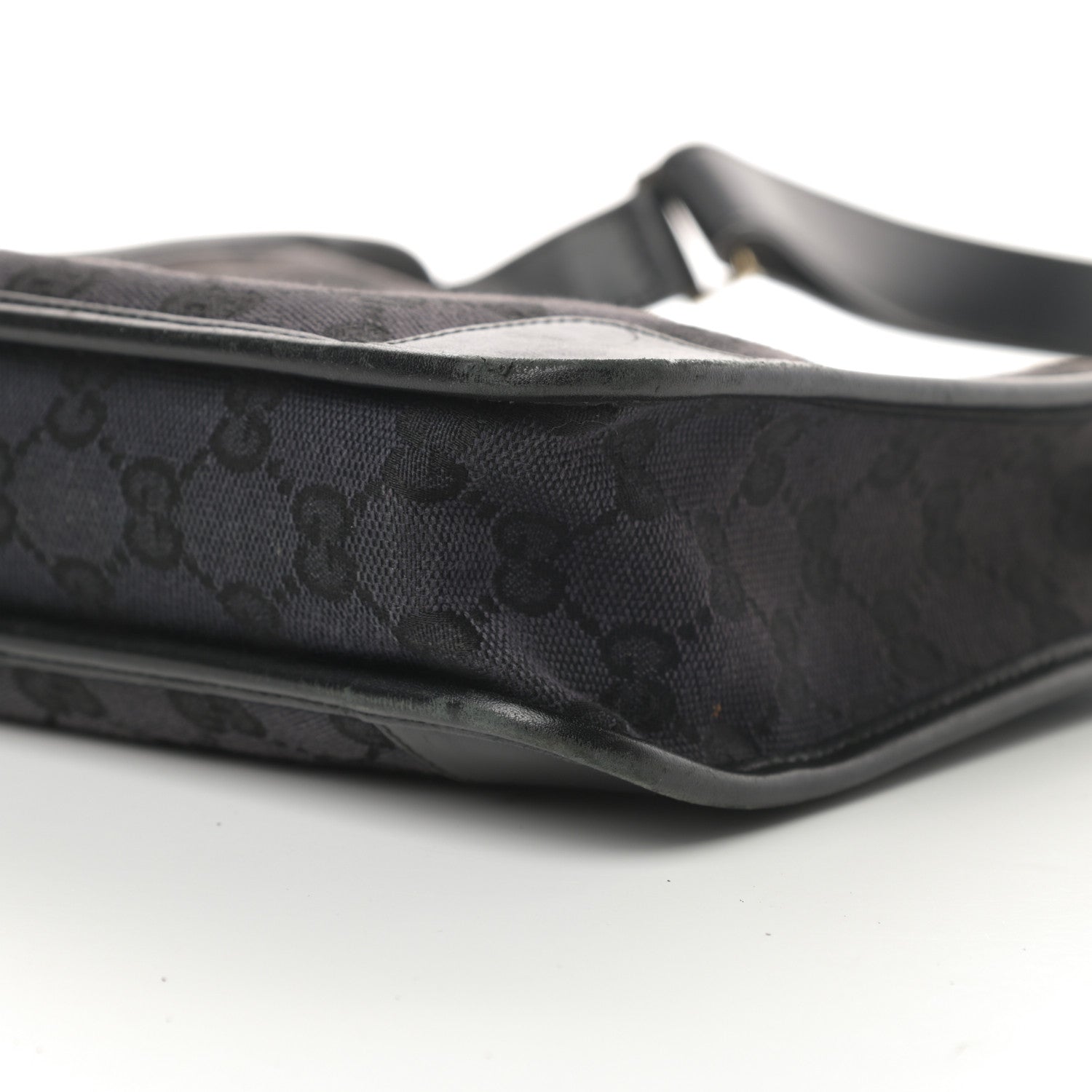 Gucci Nylon Monogram Shoulder Bag Black 10 of 12
