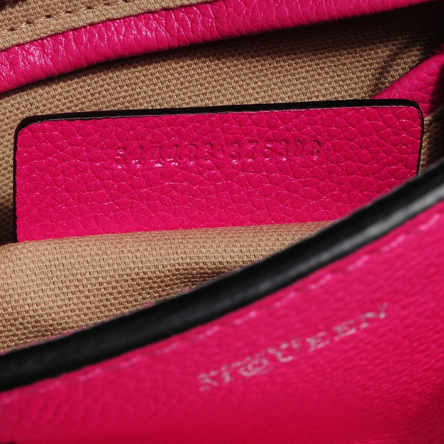 Grainy Calfskin Mini Padlock Zip Satchel Pink