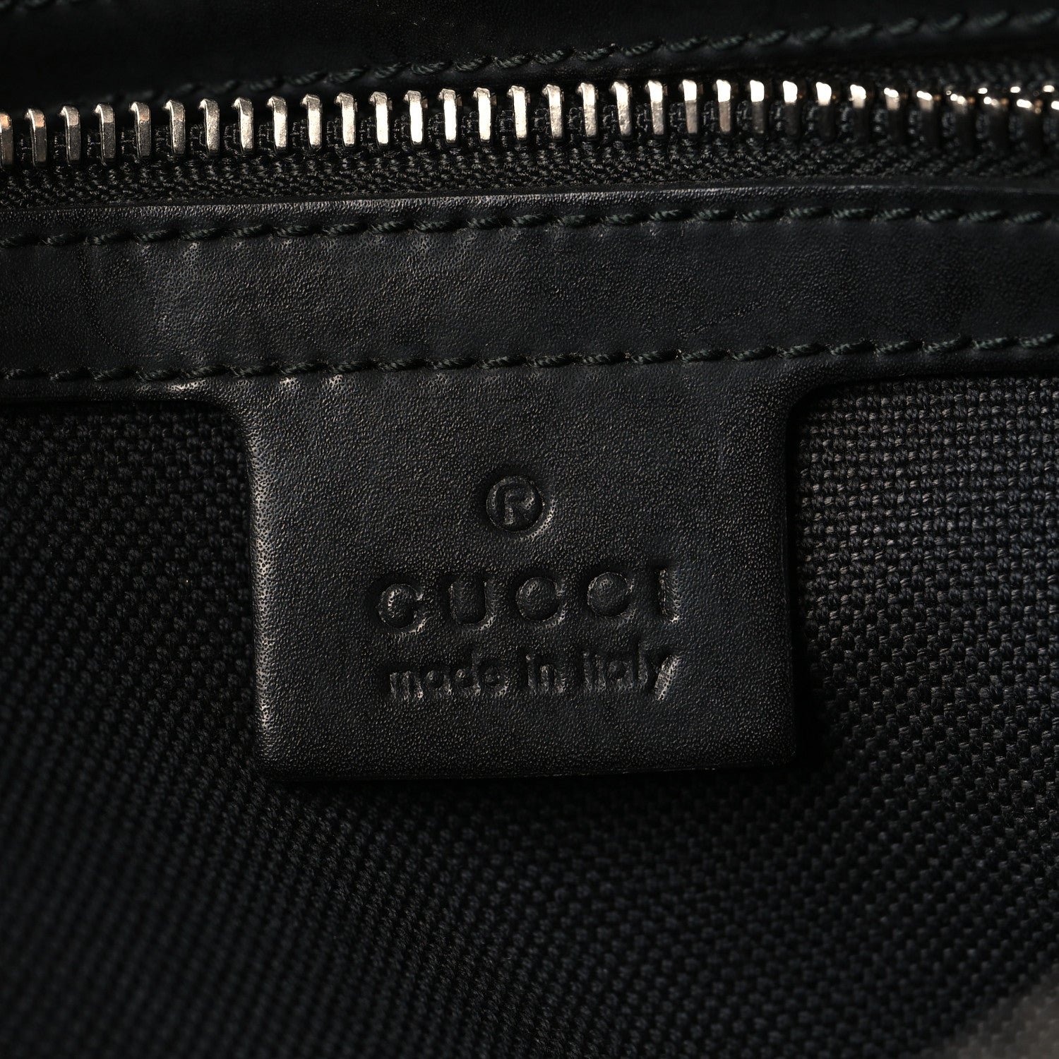 Gucci Soft GG Supreme Monogram Appia Calfskin Web East West Messenger Bag Black Grey 6 of 10