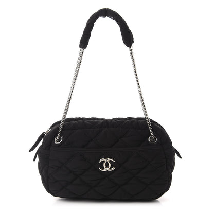 Chanel Nylon Bubble Quilt Shoulder Bag Black 1 of 10