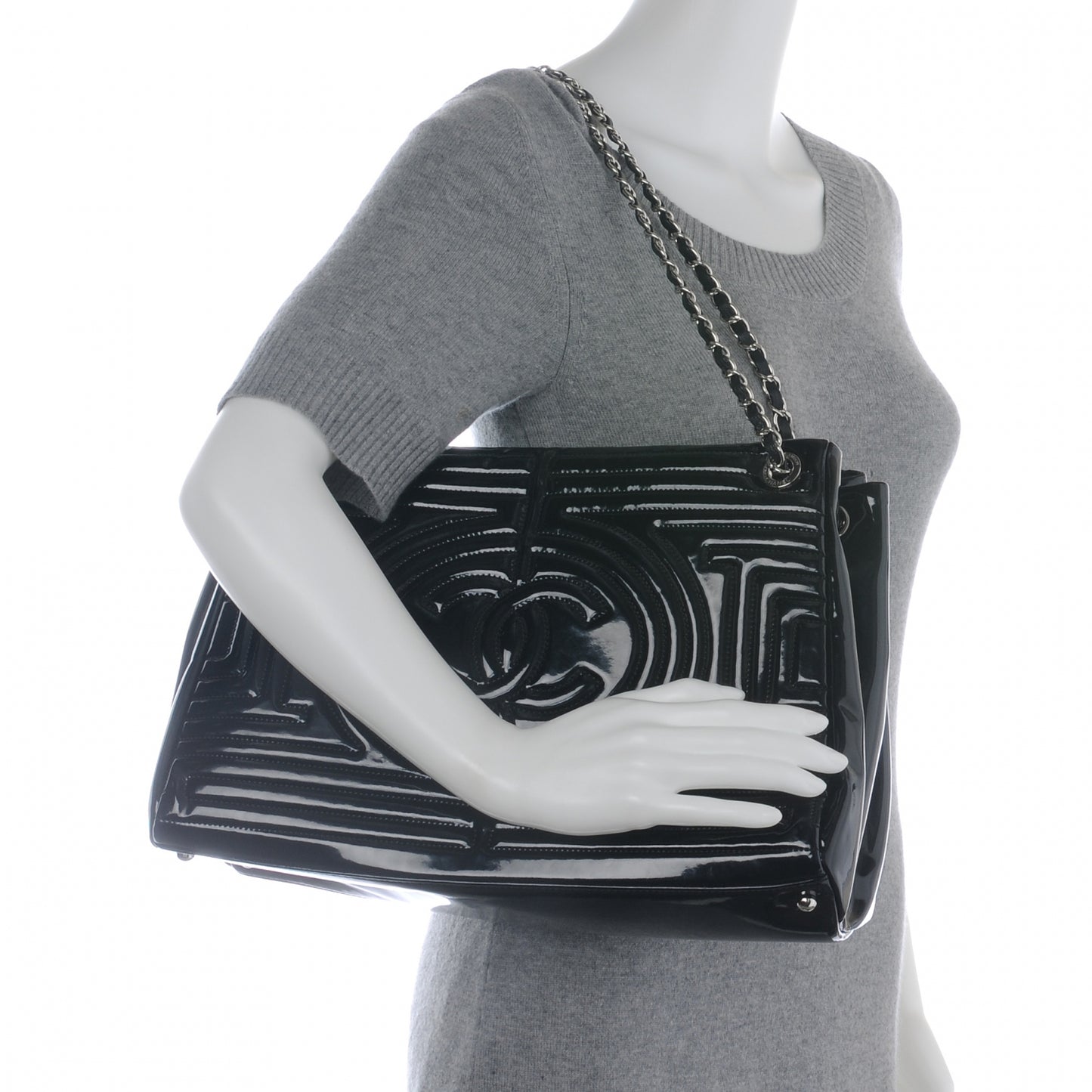 Vinyl Coco Ming Tote Black