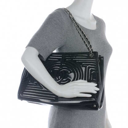 Chanel Vinyl Coco Ming Tote Black 2 of 7