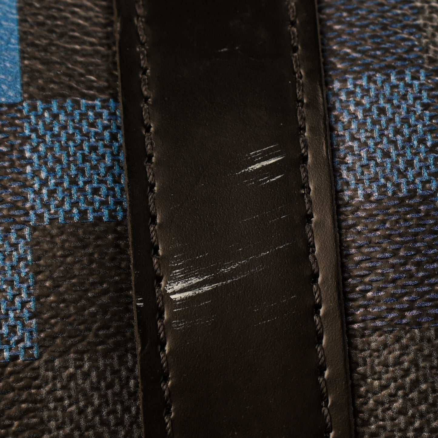 Damier Graphite Pixel Keepall Bandouliere 50 Blue