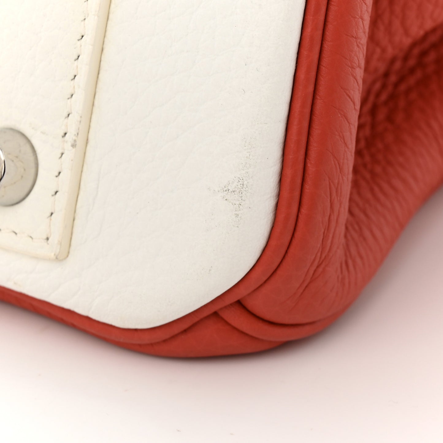 Togo Casaque Birkin 40 Sanguine White