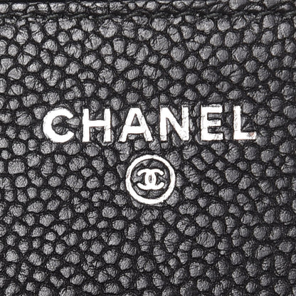 Chanel Caviar Quilted Boy Wallet On Chain WOC Black 6 of 9