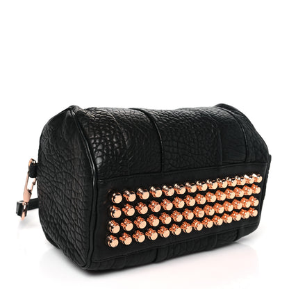 Alexander Wang Pebbled Lambskin Rockie Black Rose Gold Hardware 4 of 9