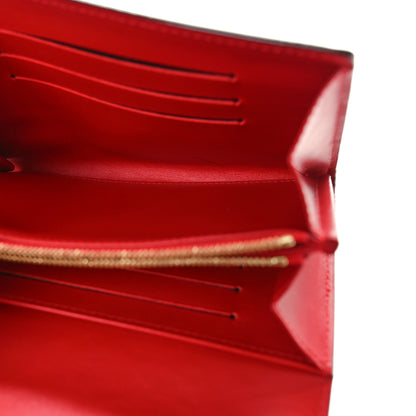 Louis Vuitton Vernis Sarah Compact Wallet Cherry 5 of 7