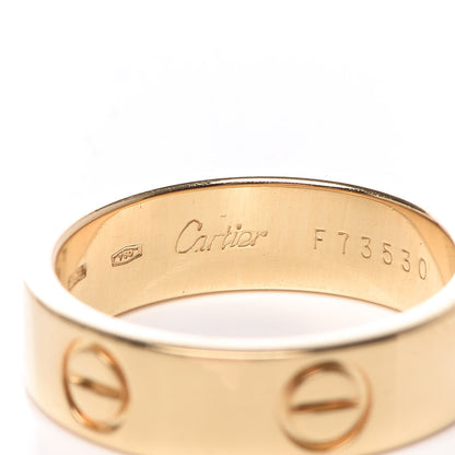 Cartier 18K Yellow Gold 5.5mm LOVE Ring 53 6.25 4 of 6