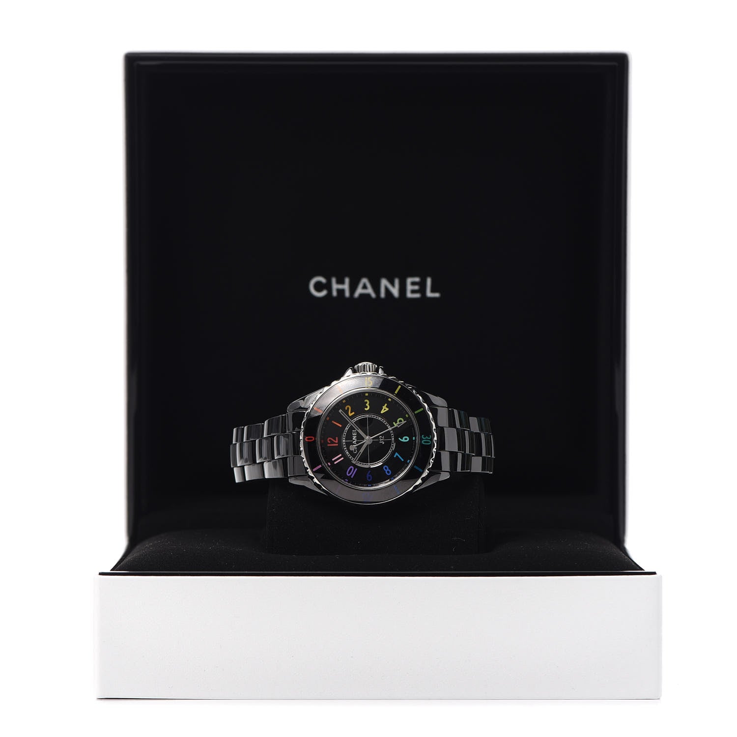 Chanel Stainless Steel Ceramic 33mm J12 Electro Quartz Watch Black 6 of 6