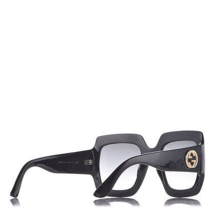 Gucci Acetate Square Frame Sunglasses GG0053S Black 4 of 9