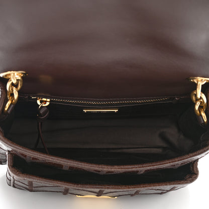 Miu Miu Nappa Chevron Patchwork Flap Brown 10 of 19