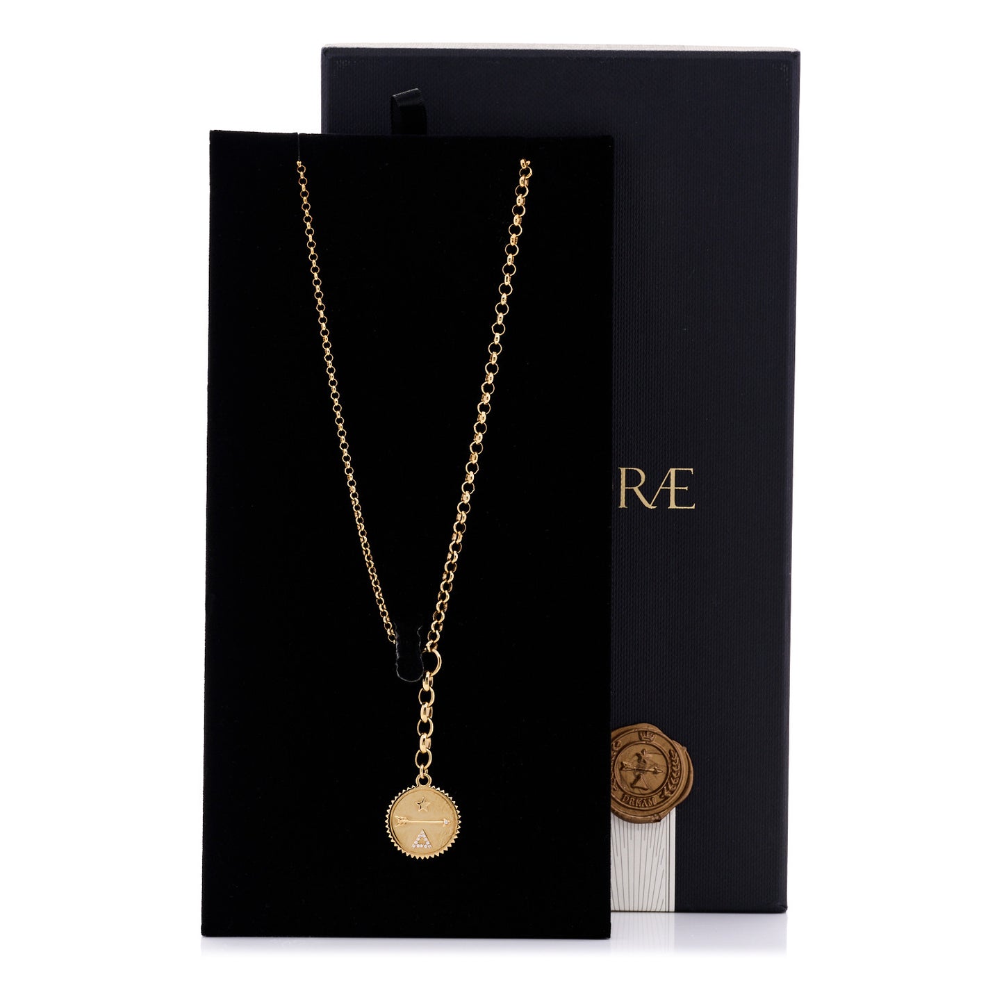 18K Yellow Gold Diamond Medium Dream Medallion Mixed Belcher Extension Chain Necklace