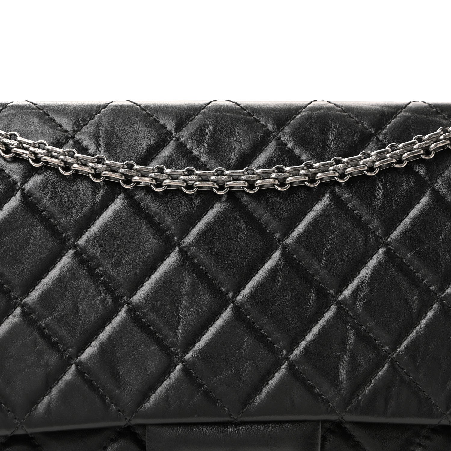 Chanel Aged Calfskin Quilted 2.55 Reissue 227 Flap Black 21 of 28