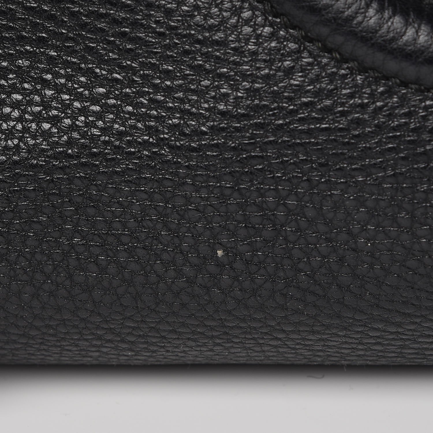 Gucci Pebbled Calfskin Large Soho Chain Shoulder Bag Black 10 of 18