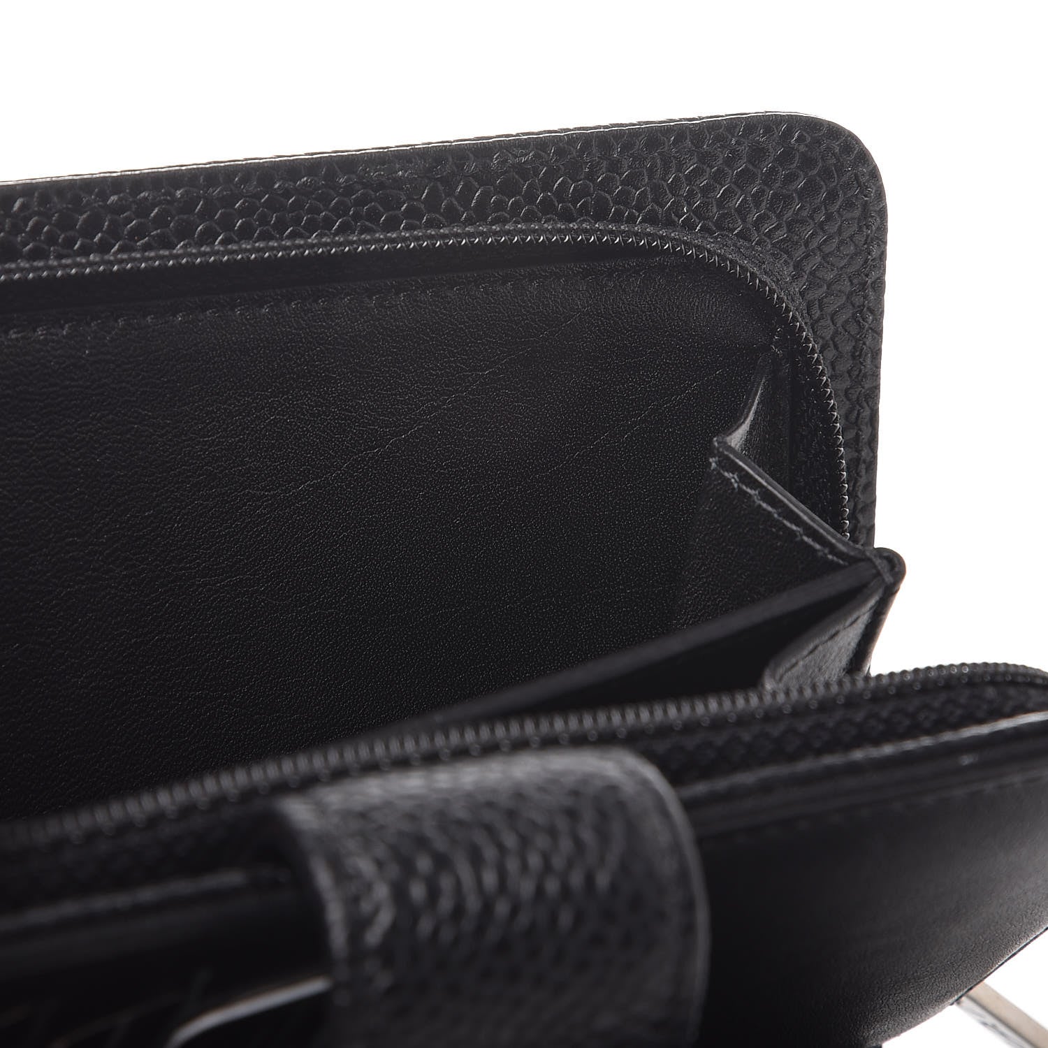 Chanel Caviar Timeless CC Zipped Pocket Wallet Black 11 of 12