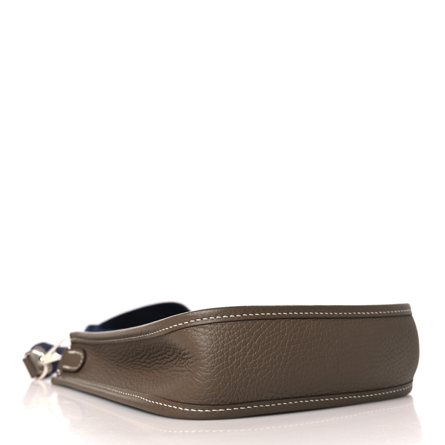 Hermes Taurillon Clemence Amazone Evelyne TPM Etoupe Bleu Indigo 4 of 10