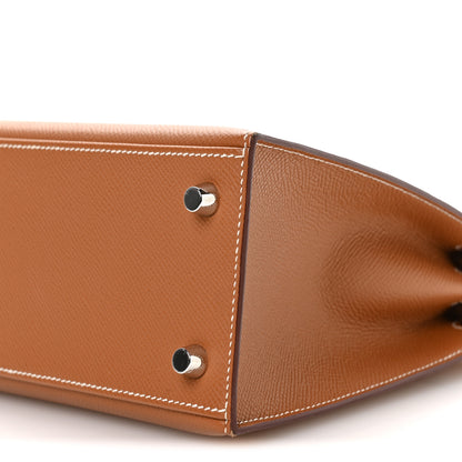 Hermes Epsom Kelly Sellier 25 Gold 10 of 11