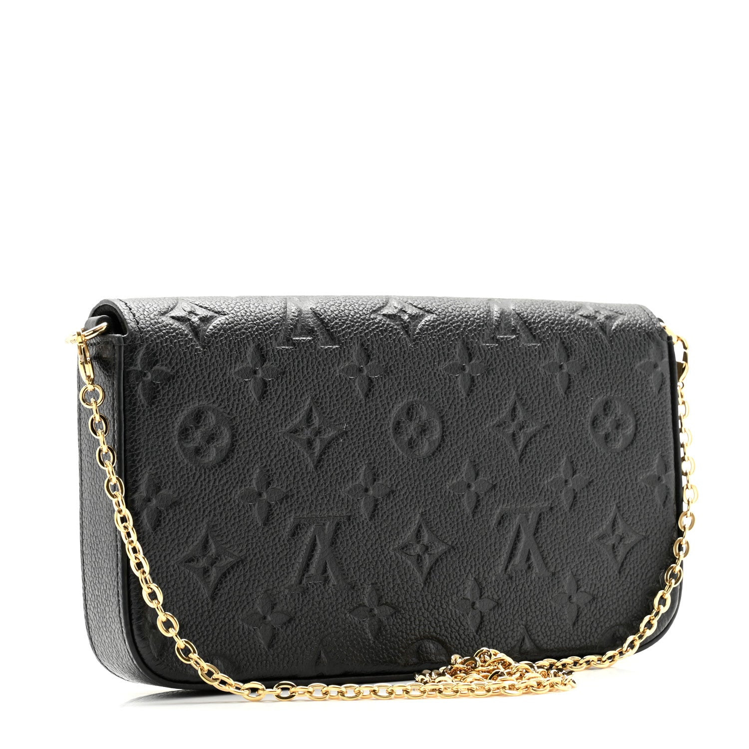 Louis Vuitton Empreinte Pochette Felicie Chain Wallet Black 4 of 12
