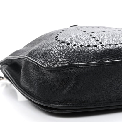 Hermes Taurillon Clemence Evelyne II PM Black 8 of 9