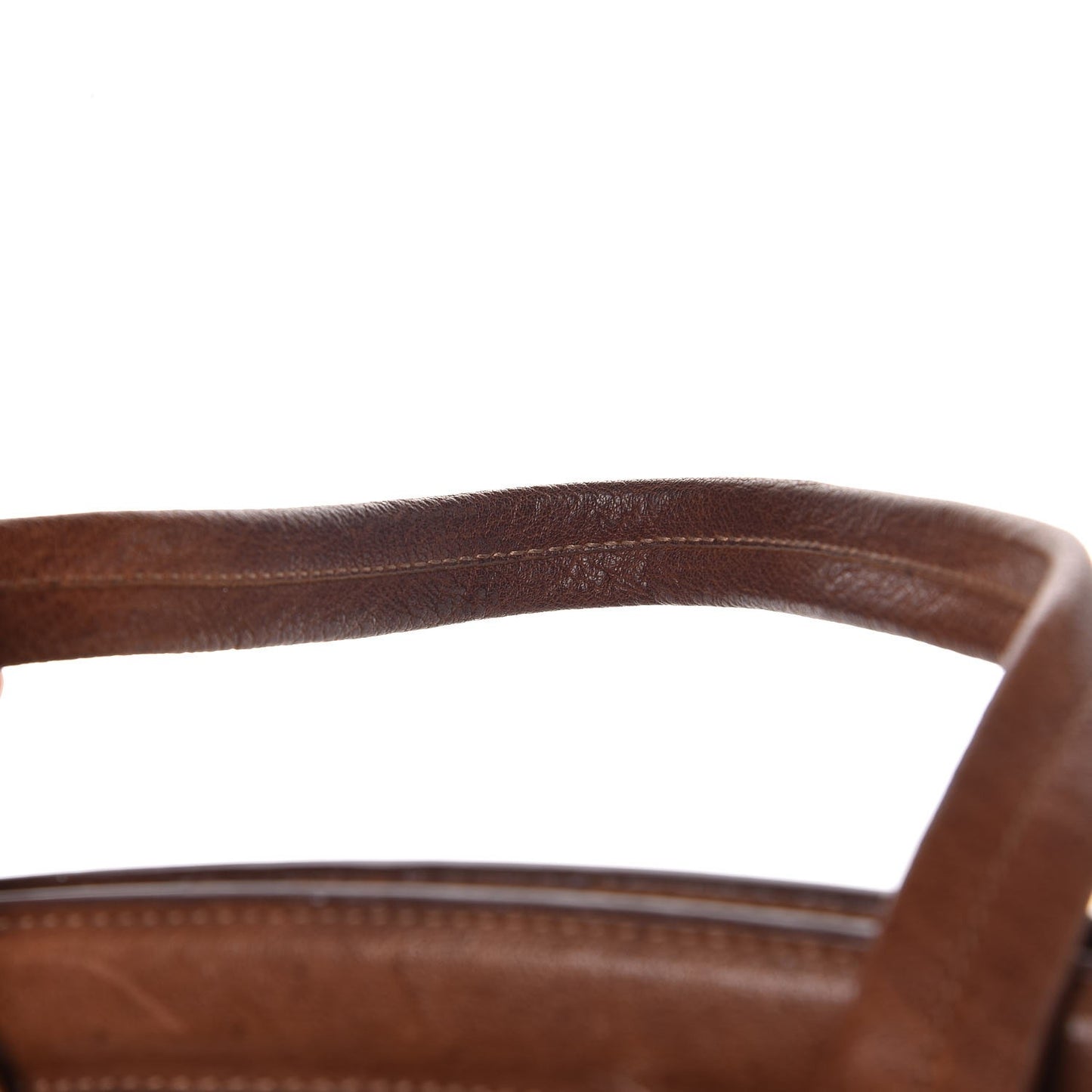 Washed Buffalo Leather Frame Bag Cocoa
