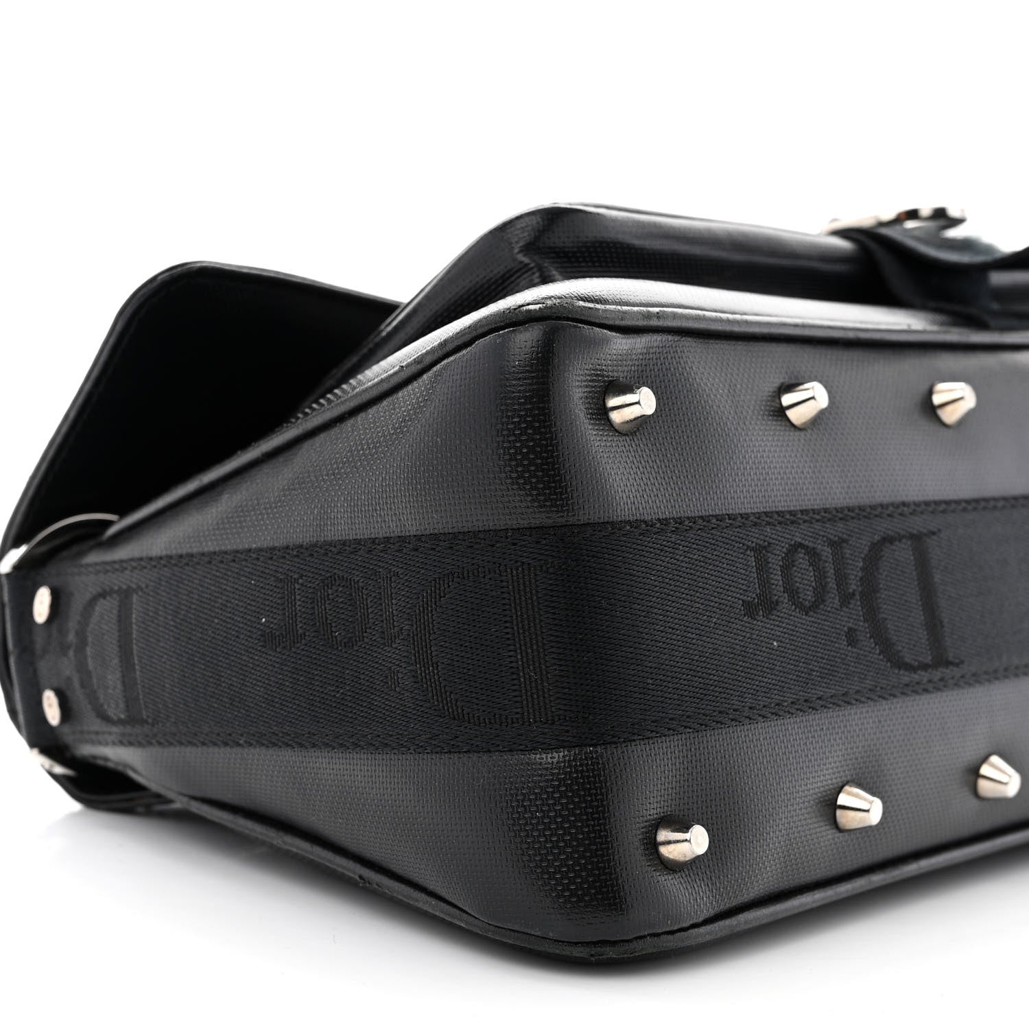 Christian Dior Coated Canvas Crystal Hardcore Bag Black 9 of 16