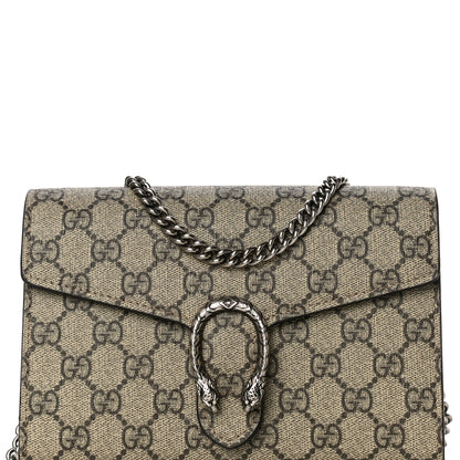 Gucci GG Supreme Monogram Mini Dionysus Chain Wallet Beige Taupe 7 of 10