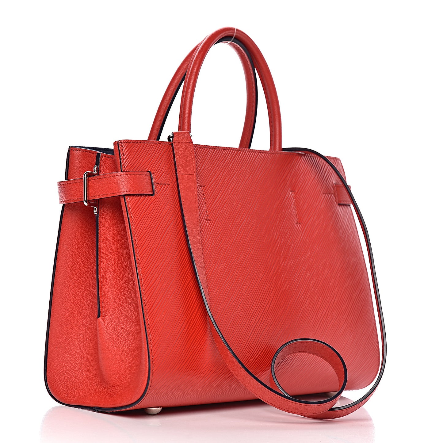 Epi Twist Tote Coquelicot