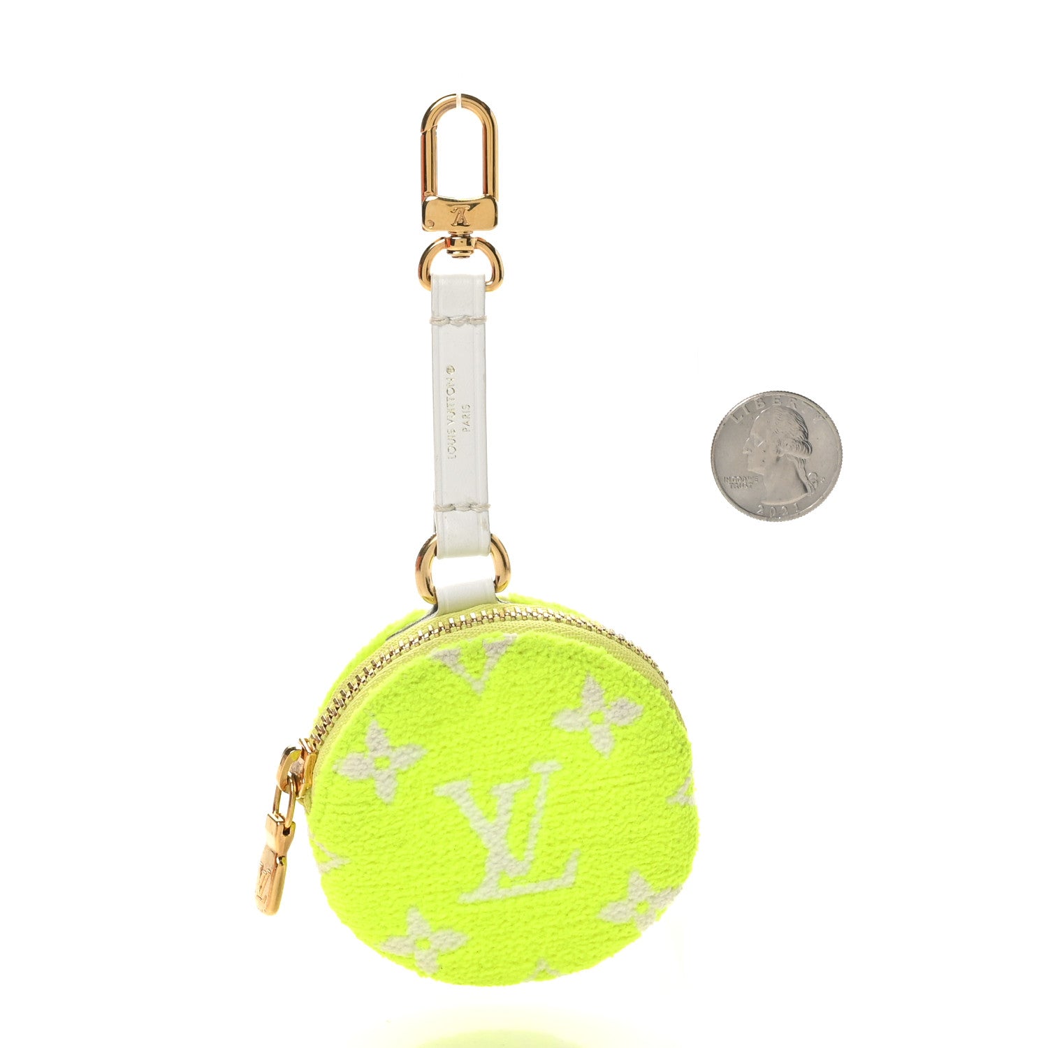 Louis Vuitton Monogram Match Tennis Ball Keyring Yellow 2 of 5