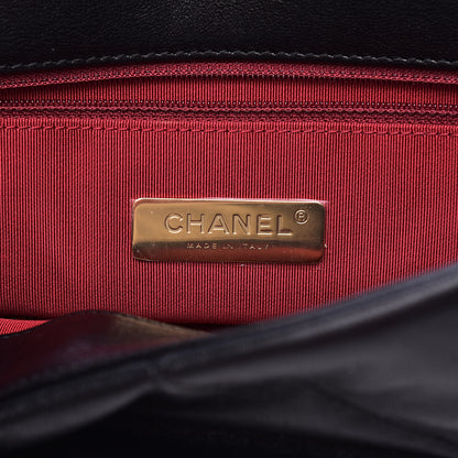Chanel Lambskin Quilted Large 19 Flap Black 6 of 13