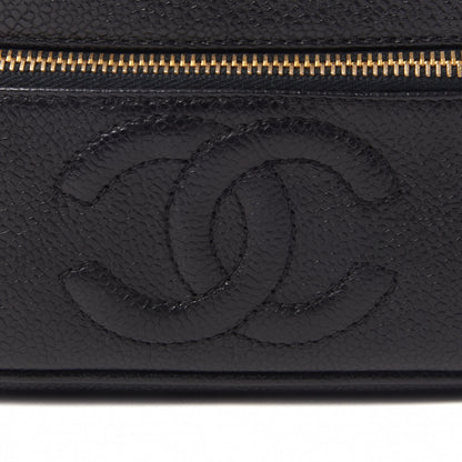 Chanel Caviar Vanity Cosmetic Case Black 7 of 9