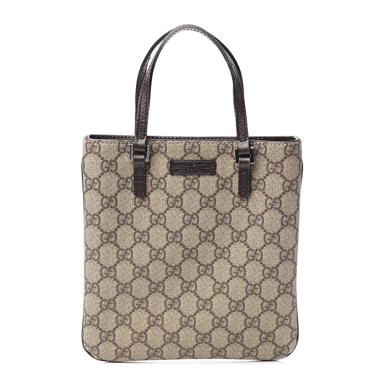 Gucci GG Supreme Monogram Mini Vertical Tote Dark Brown 1 of 9
