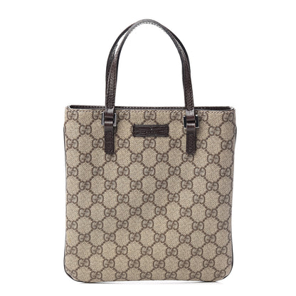 Gucci GG Supreme Monogram Mini Vertical Tote Dark Brown 1 of 9