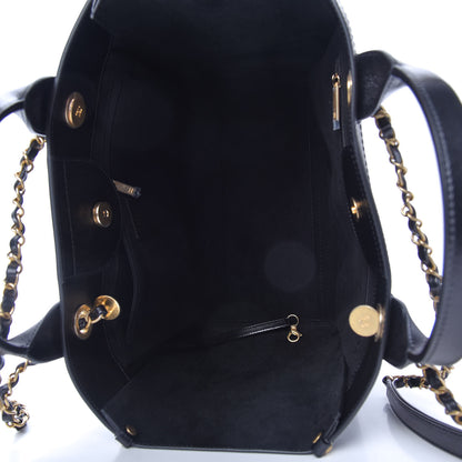Chanel Caviar Small Studded Deauville Tote Black 5 of 10