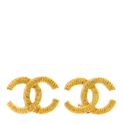 Chanel CC Clip On Earrings Gold 1 of 5