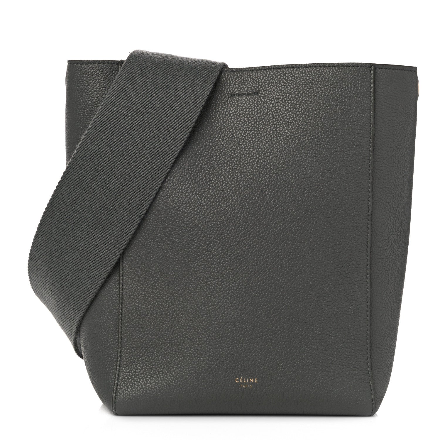 Celine Soft Grained Calfskin Small Sangle Bucket Bag Grey 1 of 10