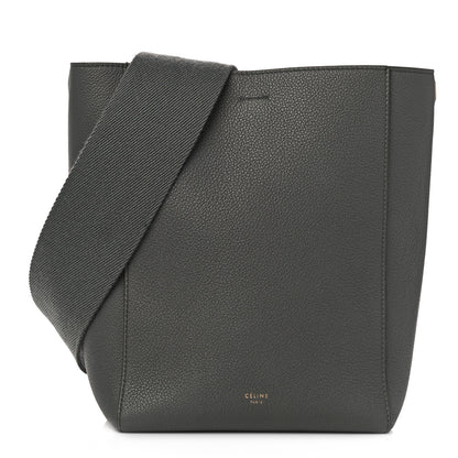 Celine Soft Grained Calfskin Small Sangle Bucket Bag Grey 1 of 10