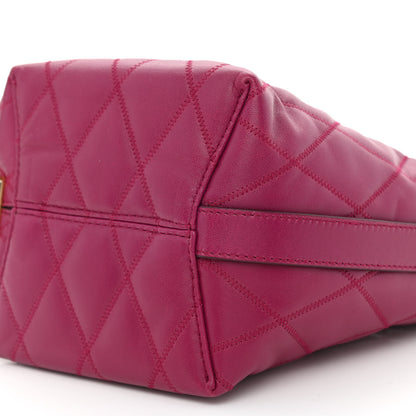 Givenchy Lambskin Quilted Mini GV Bucket Bag Orchid Purple 10 of 10