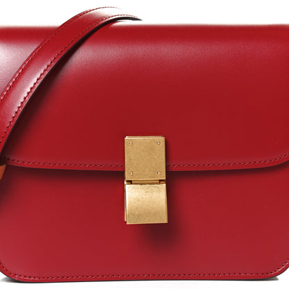 Celine Box Calfskin Teen Classic Box Flap Bag Red 7 of 9