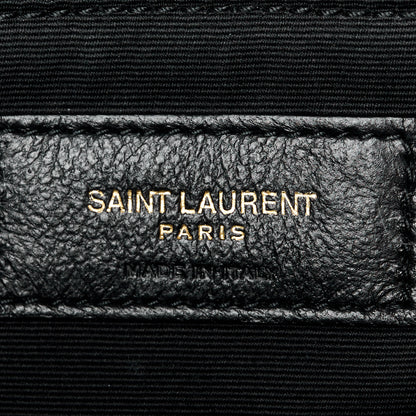 Saint Laurent Lambskin Matelasse Monogram Medium Niki Chain Satchel Dark Beige 7 of 11