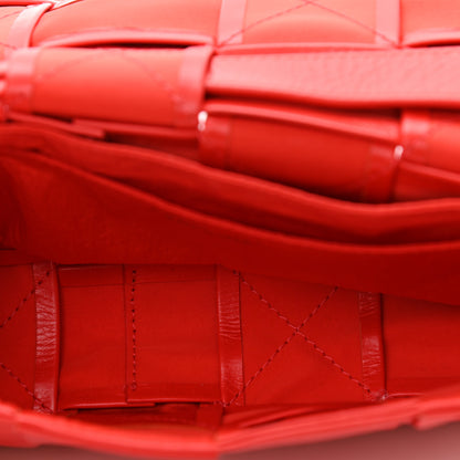 Bottega Veneta Paper Calfskin Maxi Intreccio The Belt Cassette Bag Bright Red 5 of 10