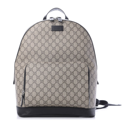 Gucci GG Supreme Monogram Medium Backpack Black 1 of 10